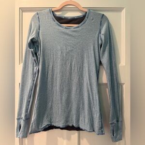 Lululemon Reversible Long-sleeve Top - Blue and Gray